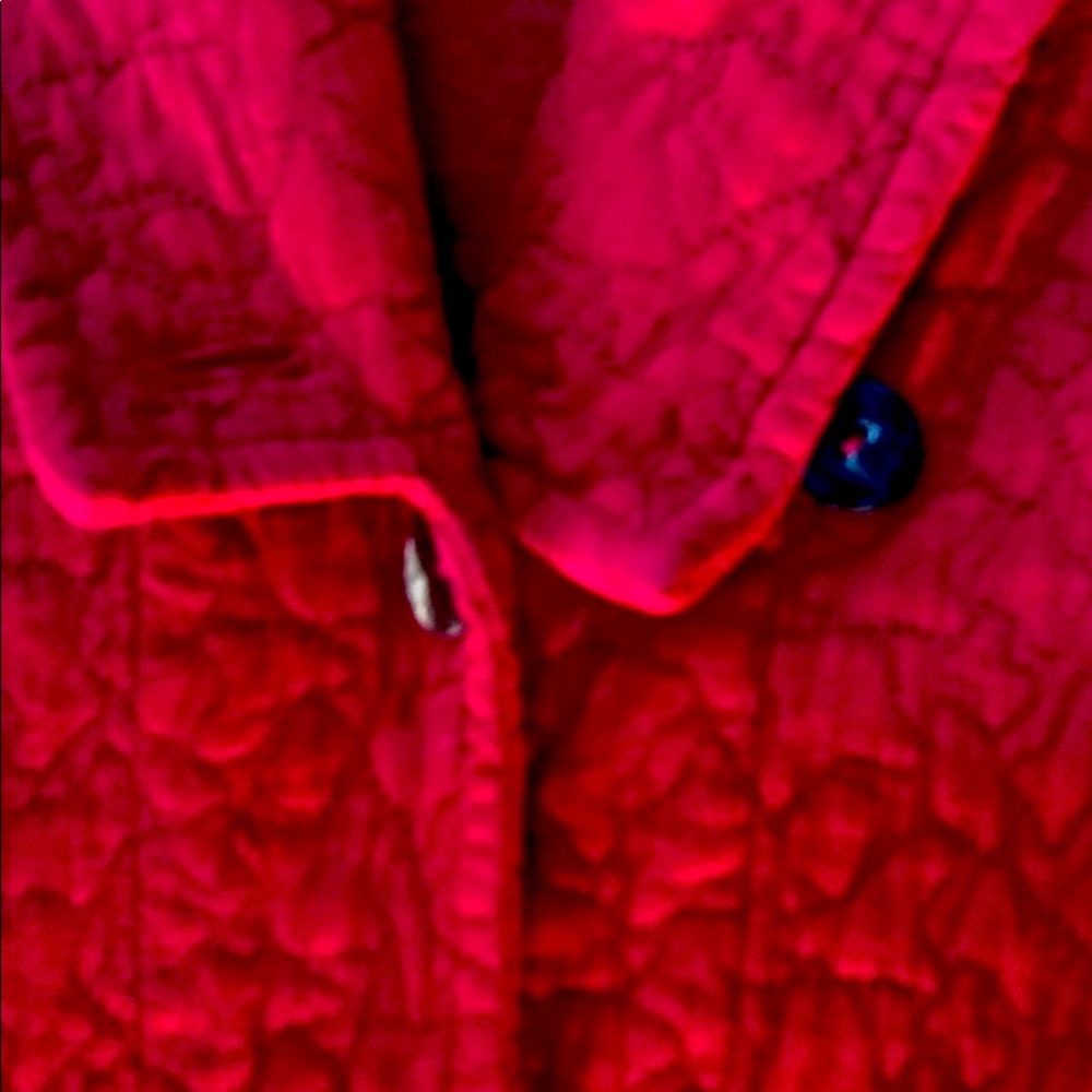 Beautiful Color Me Cotton long, quilted coat.  Warm but, not bulky.